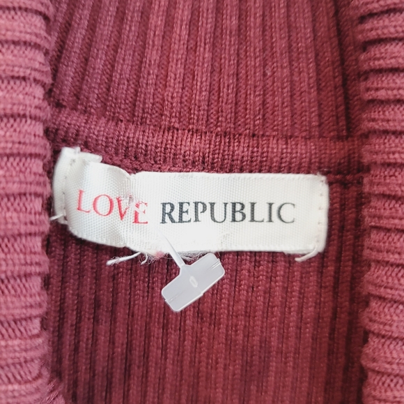 Love Republic Red Bodycon Turtle Neck Dress Large - Picture 10 of 10